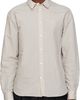 Maison Kitsuné Maison Kitsuné Beige 'Maison Kitsuné' Handwriting Casual Shirt - 1