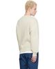 Maison Kitsuné Maison Kitsuné Beige 'Maison Kitsuné' Handwriting Comfort Sweatshirt - 3