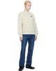 Maison Kitsuné Maison Kitsuné Beige 'Maison Kitsuné' Handwriting Comfort Sweatshirt - 4