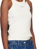 Maison Kitsuné Maison Kitsuné Beige 'Maison Kitsuné Paris' Ribbed Tank Top - 2