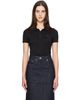 Maison Kitsuné Maison Kitsuné Black Fortune Fox Jersey Polo - 1