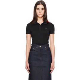 Maison Kitsuné Maison Kitsuné Black Fortune Fox Jersey Polo