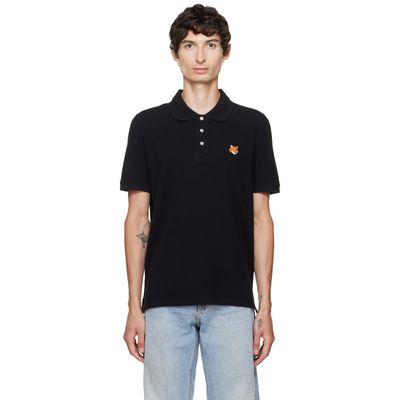 Maison Kitsuné Maison Kitsuné Black Fox Head Regular Polo