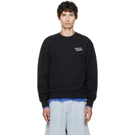 Maison Kitsuné Maison Kitsuné Black Handwriting Comfort Sweatshirt