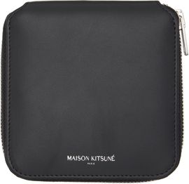 Maison Kitsuné Maison Kitsuné Black 'Maison Kitsuné Paris' Wallet