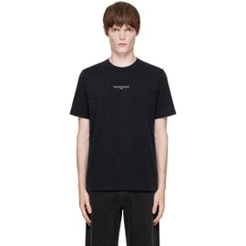 Maison Kitsuné Maison Kitsuné Black 'Maison Kitsune Paris' Faded Comfort T-shirt