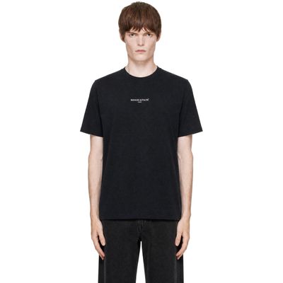 Maison Kitsuné Maison Kitsuné Black 'Maison Kitsune Paris' Faded Comfort T-shirt