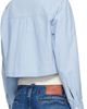 Maison Kitsuné Maison Kitsuné Blue Baby Fox Cropped Shirt - 3