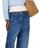 Maison Kitsuné Maison Kitsuné Blue Baby Fox Cropped Shirt - 4