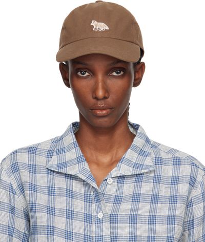 Maison Kitsuné Maison Kitsuné Brown Baby Fox Cap