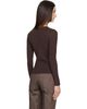 Maison Kitsuné Maison Kitsuné Brown Baby Fox Ribbed Cardigan - 3