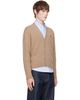 Maison Kitsuné Maison Kitsuné Brown Fox Head Lambswool Comfort Cardigan - 2