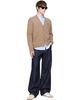Maison Kitsuné Maison Kitsuné Brown Fox Head Lambswool Comfort Cardigan - 4