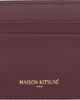 Maison Kitsuné Maison Kitsuné Burgundy Edie Card Holder - 2