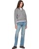 Maison Kitsuné Maison Kitsuné Gray Baby Fox Half Zipped Sweatshirt - 4