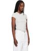 Maison Kitsuné Maison Kitsuné Gray Contrasted Rib Fitted T-shirt - 2