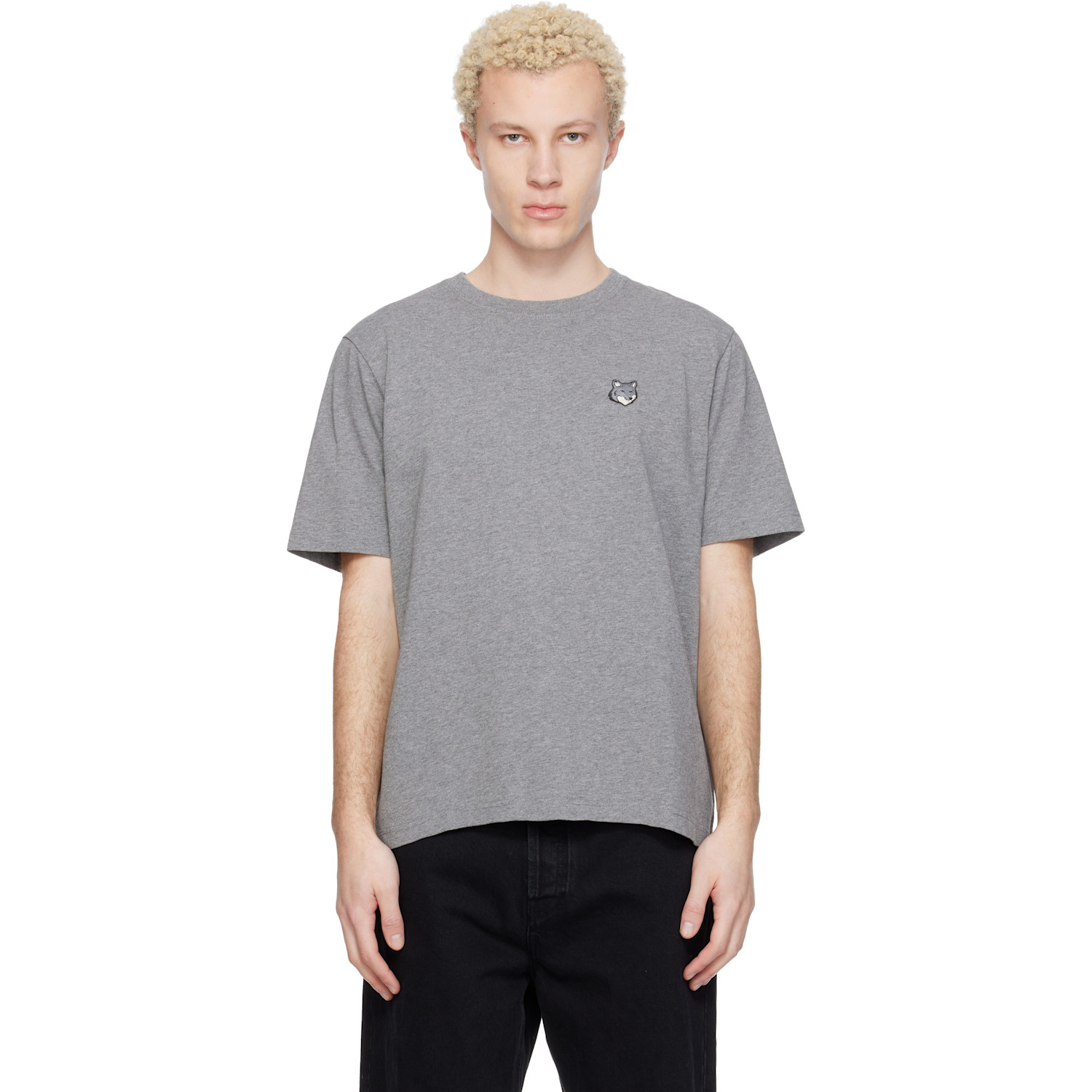 Maison Kitsuné - Gray Fox Head Comfort T-shirt