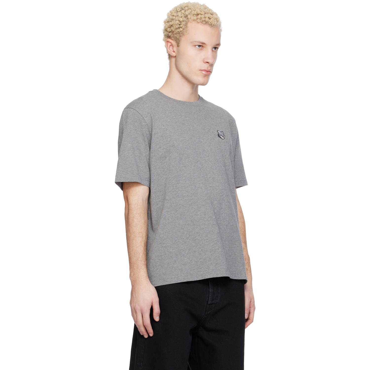Maison Kitsuné - Gray Fox Head Comfort T-shirt