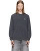 Maison Kitsuné Maison Kitsuné Gray Fox Head Faded Comfort Long Sleeve T-shirt - 1