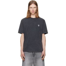 Maison Kitsuné Maison Kitsuné Gray Fox Head Faded Comfort T-shirt