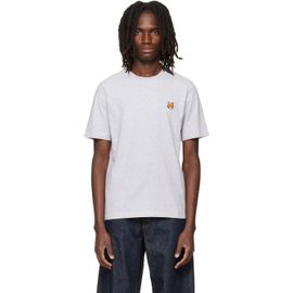 Maison Kitsuné Maison Kitsuné Gray Fox Head Regular T-shirt