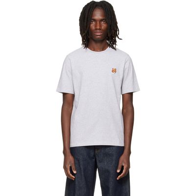 Maison Kitsuné Maison Kitsuné Gray Fox Head Regular T-shirt