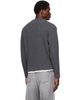 Maison Kitsuné Maison Kitsuné Gray Fox Head Wool Ribbed Sweater - 3