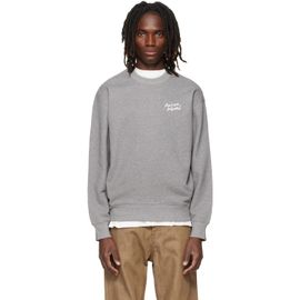 Maison Kitsuné Maison Kitsuné Gray Handwriting Comfort Sweatshirt