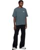 Maison Kitsuné Maison Kitsuné Gray Handwriting Faded Oversize T-shirt - 4