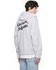 Maison Kitsuné Maison Kitsuné Gray Handwriting Oversized Hoodie - 3