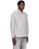 Maison Kitsuné Maison Kitsuné Gray Handwriting Striped Casual Shirt - 2