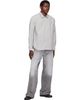 Maison Kitsuné Maison Kitsuné Gray Handwriting Striped Casual Shirt - 4