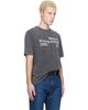 Maison Kitsuné Maison Kitsuné Gray 'Maison Kitsuné 2002' Faded Comfort T-shirt - 2