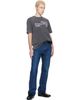 Maison Kitsuné Maison Kitsuné Gray 'Maison Kitsuné 2002' Faded Comfort T-shirt - 5