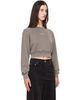 Maison Kitsuné Maison Kitsuné Gray 'Maison Kitsune Paris' Faded Cropped Sweatshirt - 2