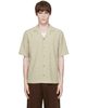 Maison Kitsuné Maison Kitsuné Khaki Resort Shirt - 1