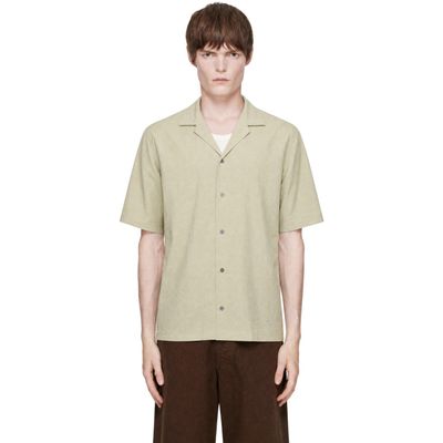Maison Kitsuné Maison Kitsuné Khaki Resort Shirt