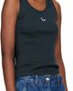 Maison Kitsuné Maison Kitsuné Navy Baby Fox Ribbed Tank Top - 2