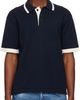 Maison Kitsuné Maison Kitsuné Navy Cotton Knitted Comfort Polo - 1