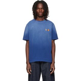 Maison Kitsuné Maison Kitsuné Navy Fox Head Regular T-shirt