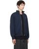 Maison Kitsuné Maison Kitsuné Navy Fox Head Zipped Comfort Sweatshirt - 2