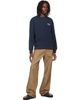 Maison Kitsuné Maison Kitsuné Navy Handwriting Comfort Sweatshirt - 4