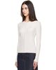 Maison Kitsuné Maison Kitsuné Off-White Baby Fox Ribbed Cardigan - 5