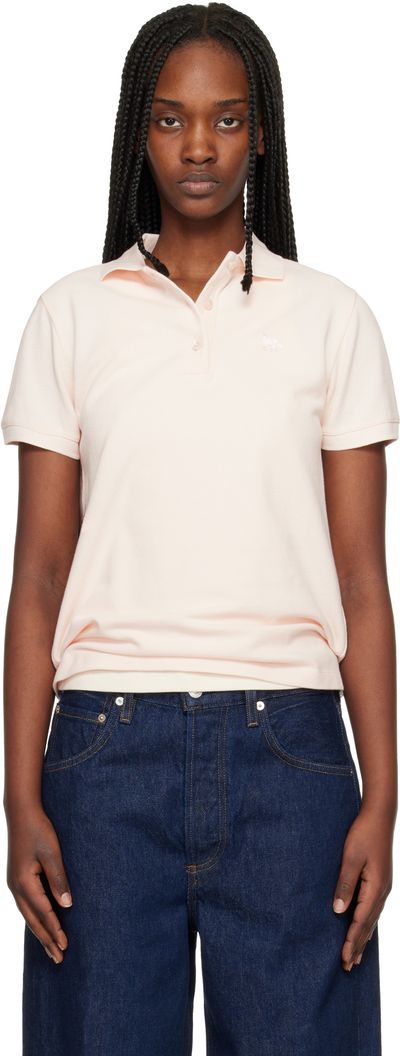 Maison Kitsuné Maison Kitsuné Pink Baby Fox Regular Polo