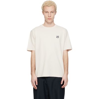 Maison Kitsuné Maison Kitsuné Pink Fox Head Comfort T-shirt