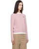 Maison Kitsuné Maison Kitsuné Pink Fox Head Lambswool Comfort Sweater - 2