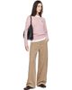 Maison Kitsuné Maison Kitsuné Pink Fox Head Lambswool Comfort Sweater - 4