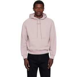 Maison Kitsuné Maison Kitsuné Purple 'Maison Kitsuné Paris' Faded Comfort Hoodie