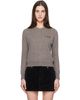 Maison Kitsuné Maison Kitsuné Taupe Double Fox Head Regular Cardigan - 1