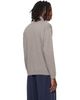 Maison Kitsuné Maison Kitsuné Taupe Profile Fox Comfort Mock Neck Sweater - 3